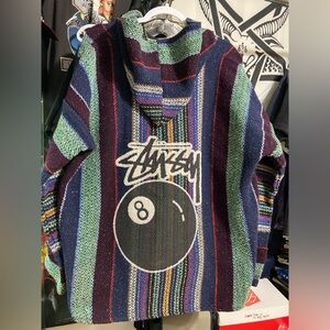 Vintage stussy 8 ball graphic drug rug